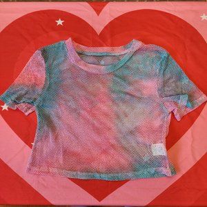 cotton candy mesh top